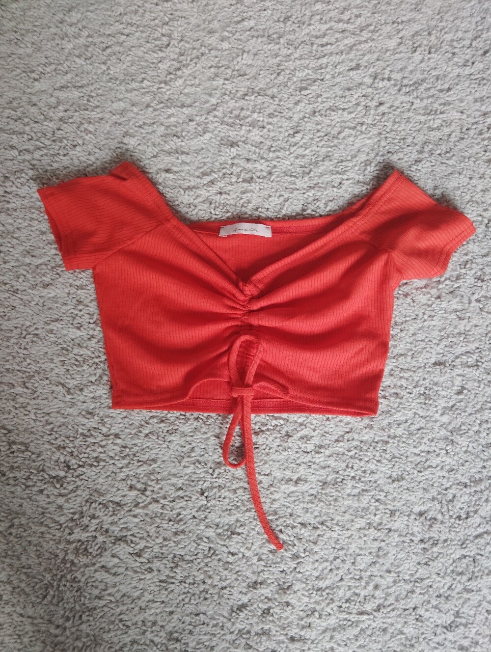 Amable Red Crop Top